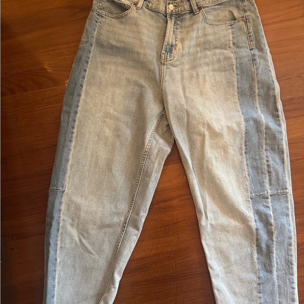 Old Navy Two-Tone Flare & Wide Leg Jeans